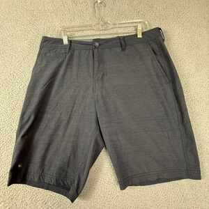 LINKSOUL Mens Shorts‎ Size 34 Gray Hybrid Flat Front Golf Casual